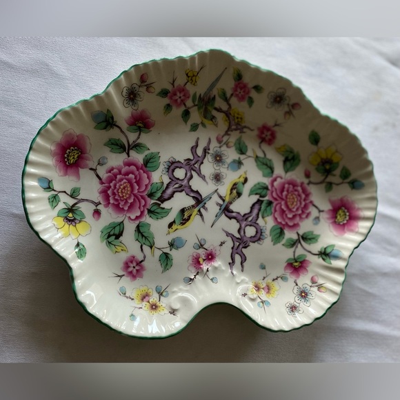 James Kent Old Foley Staffordshire England Chinese Rose Dish - Picture 2 of 5